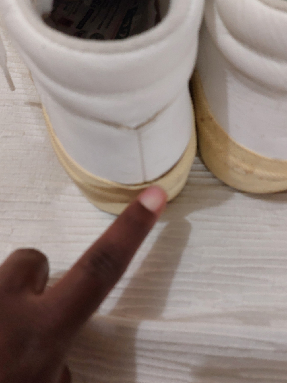 Veja White and Beige High-Top Sneakers Size 7 - Picture 10 of 10
